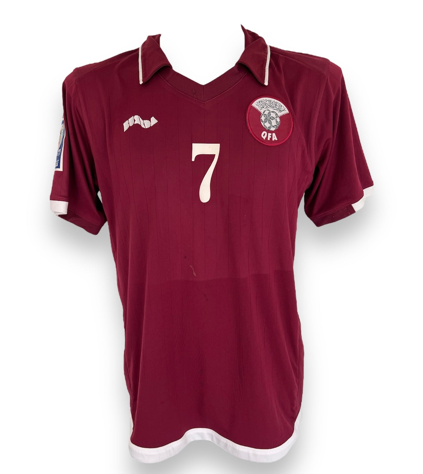 Qatar Bilal Mohammed #7 Burdda World Cup Qualifiers saison 2008 taille L