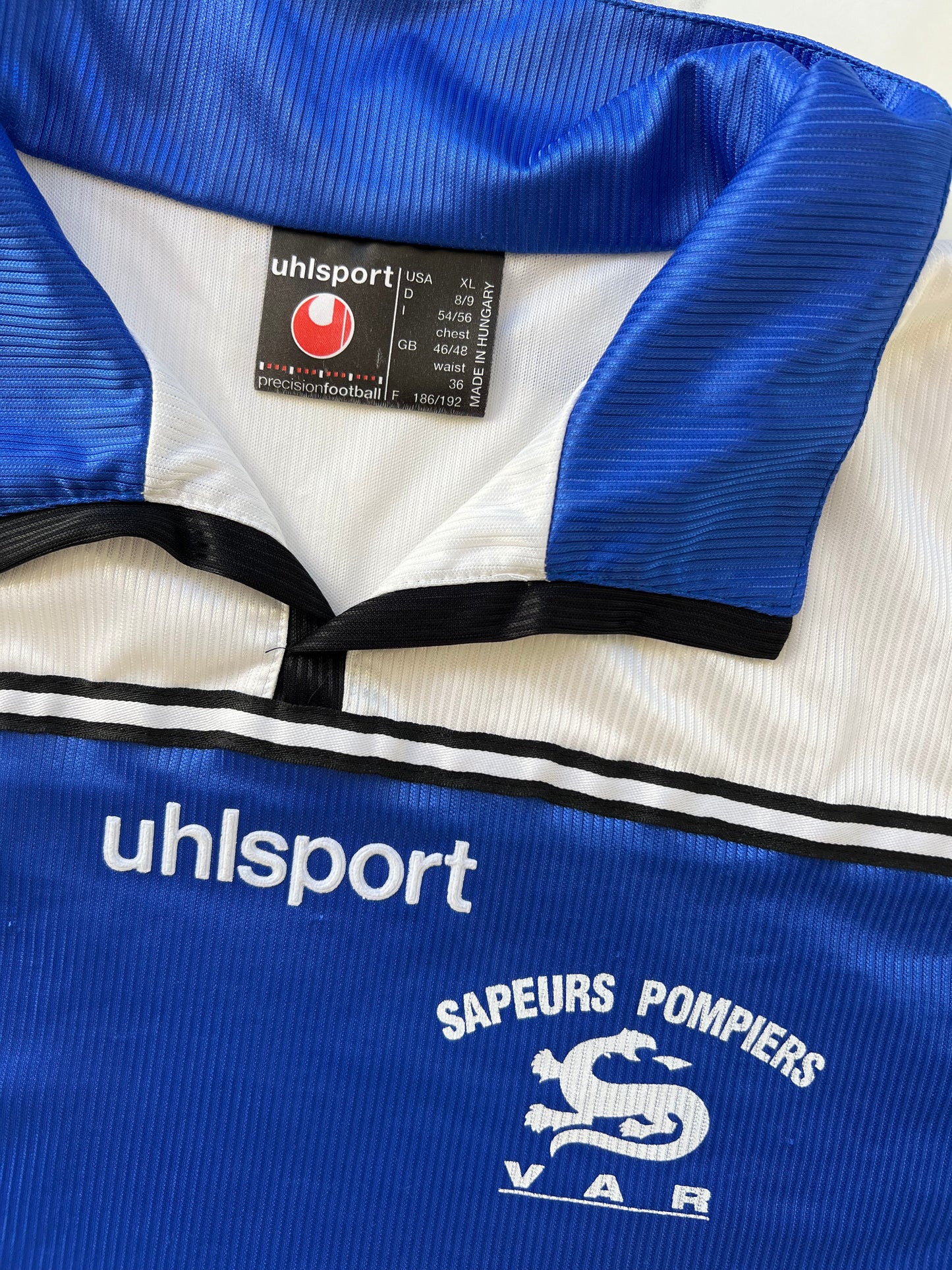 Maillot football Sapeurs Pompiers du Var Uhlsport taille XL