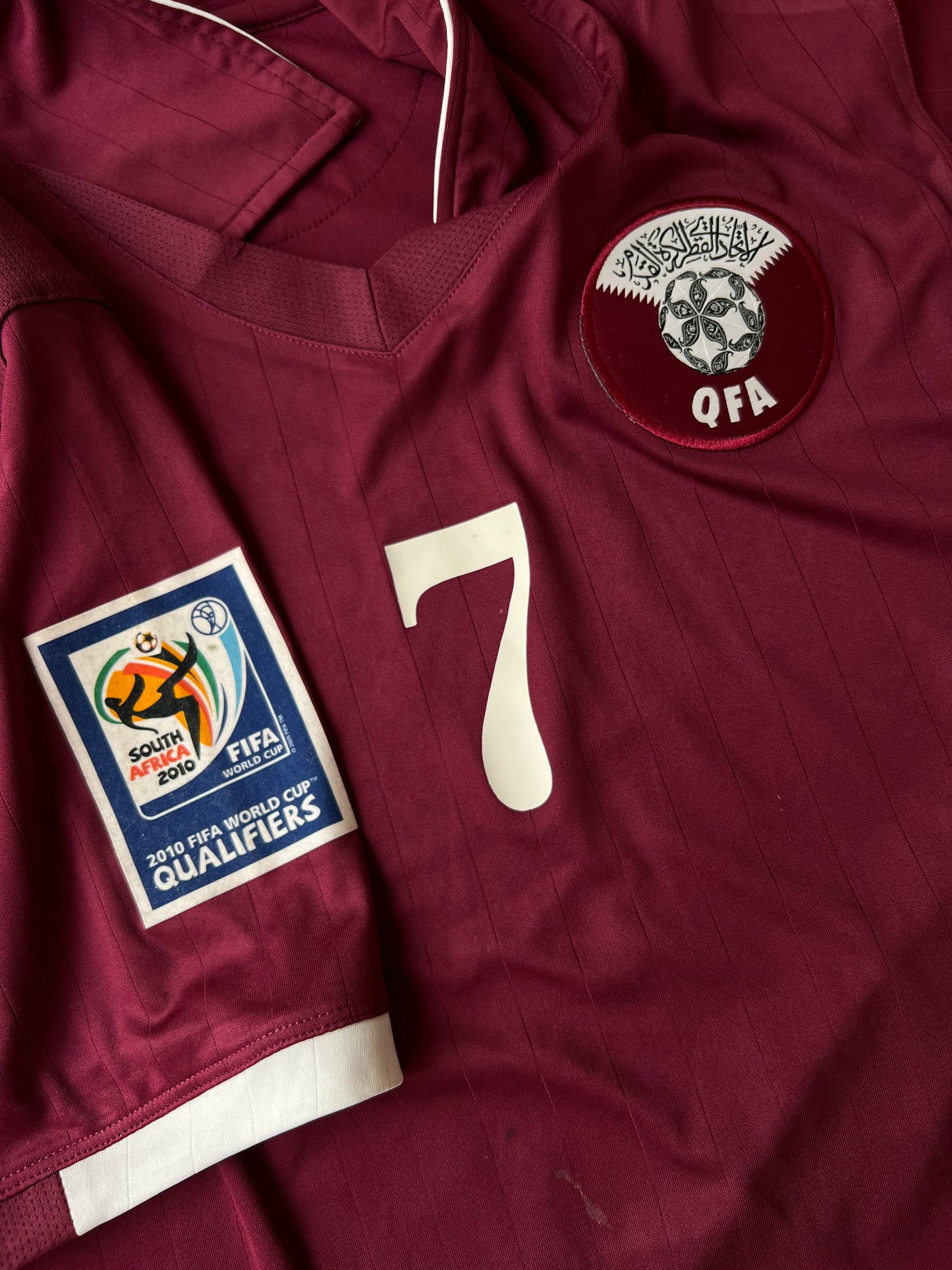 Qatar Bilal Mohammed #7 Burdda World Cup Qualifiers saison 2008 taille L