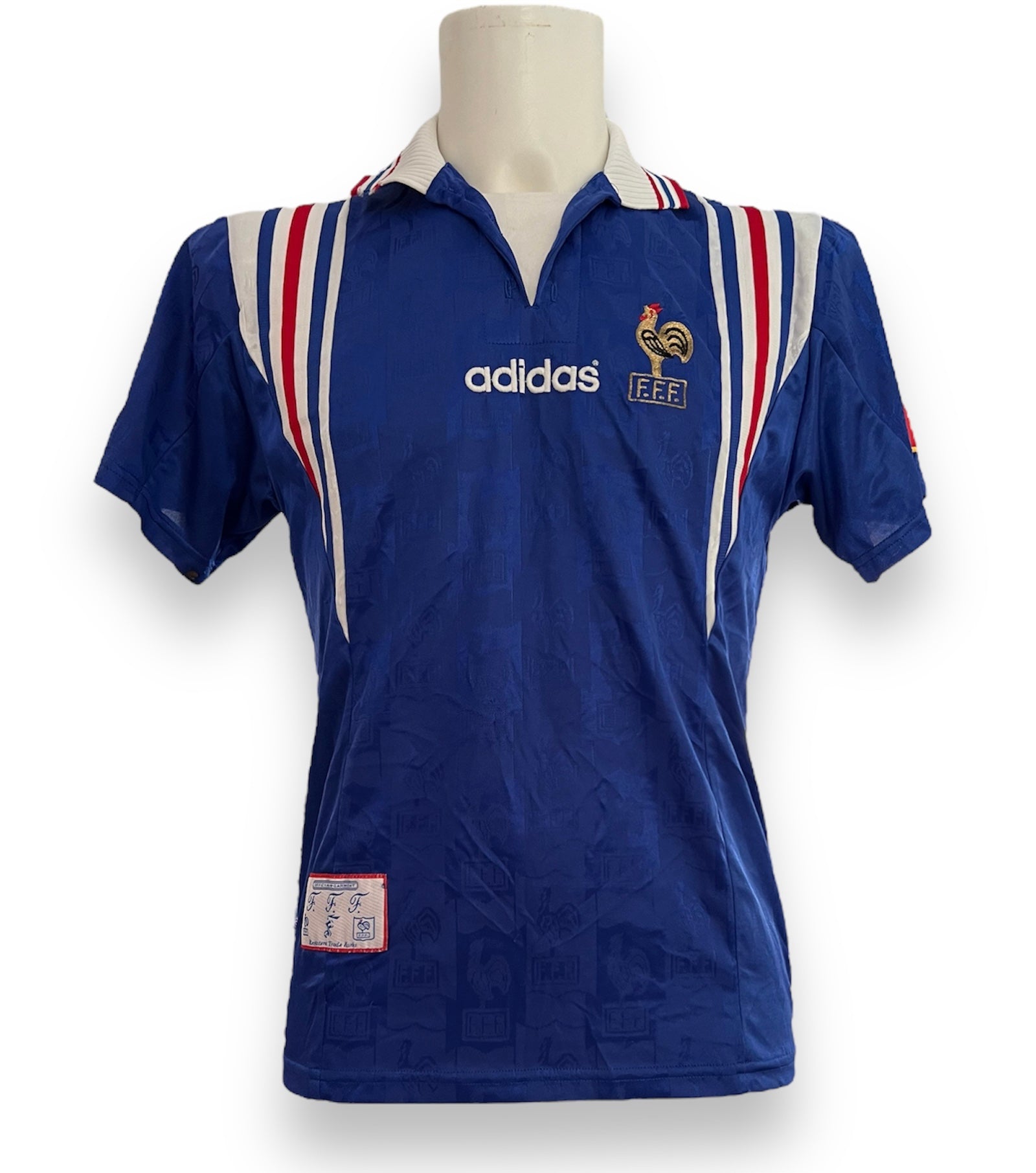 Equipe de France Adidas 96 97 taille S Mercato Football Shirt