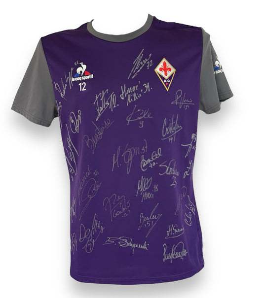 ACF Fiorentina #12 Le Coq Sportif dédicacé taille L