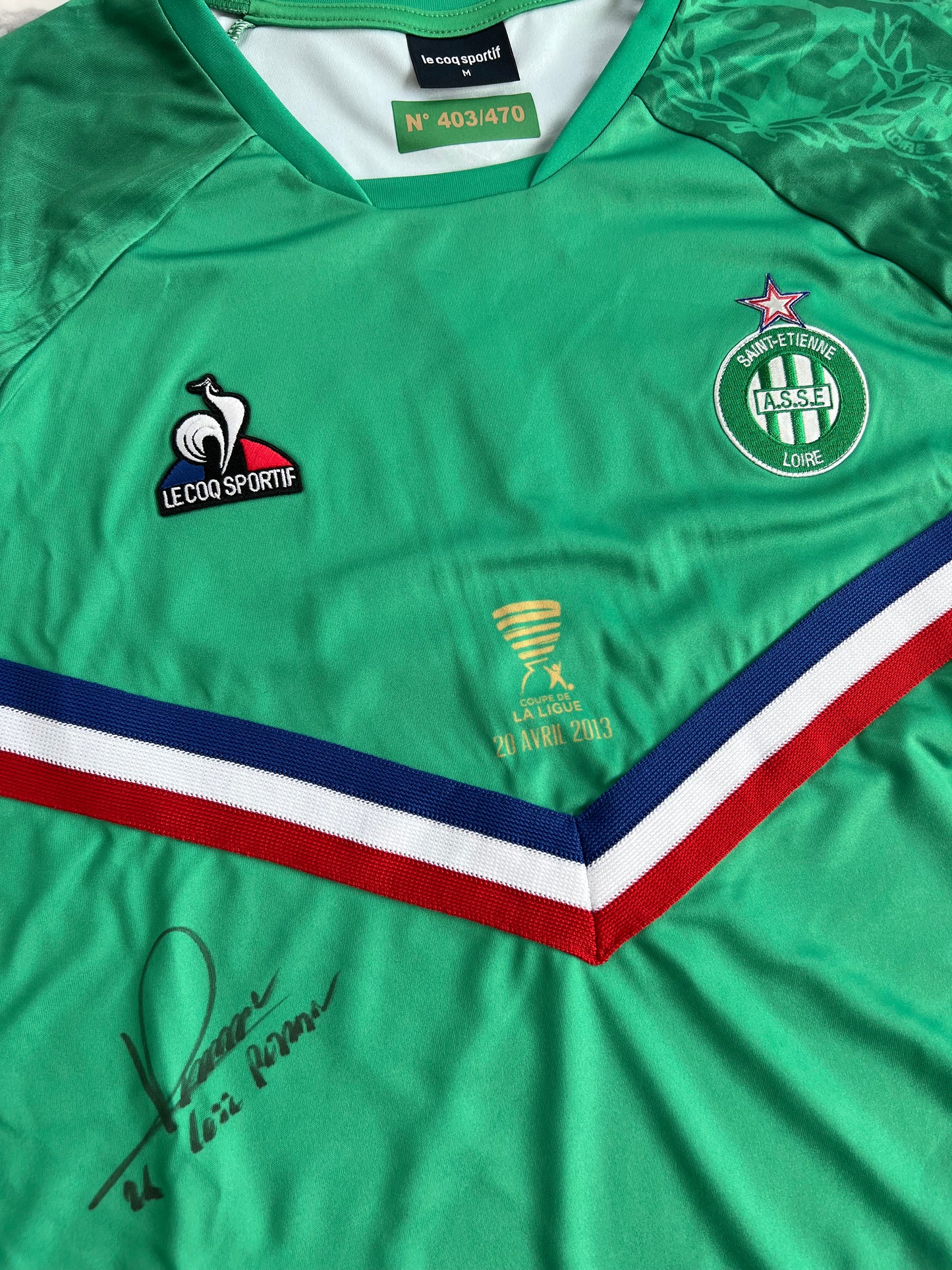 ASSE Saint Etienne Loïc Perrin Le Coq Sportif Hommage taille M