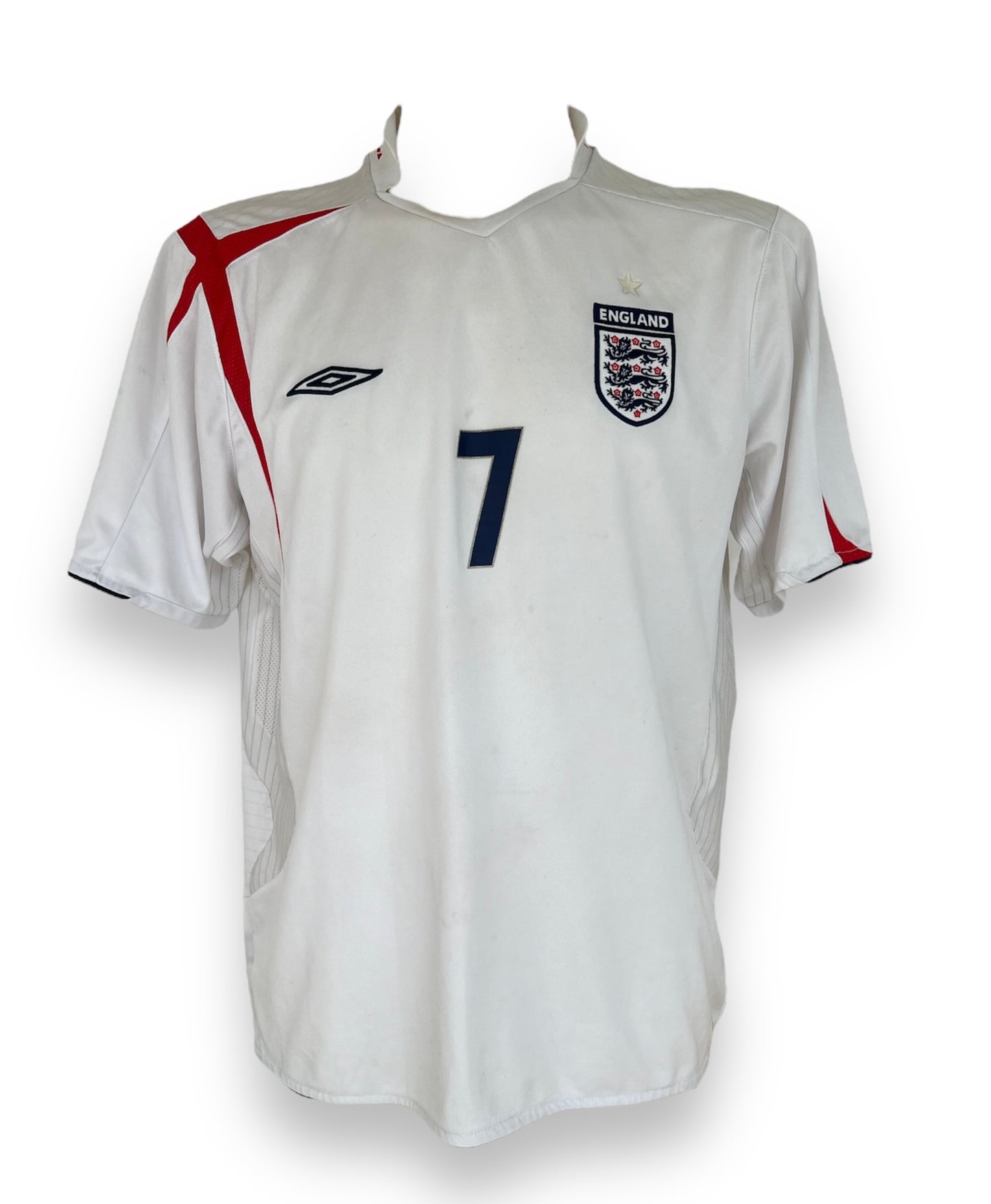 Angleterre Beckham #7 Umbro 05/06 taille XL