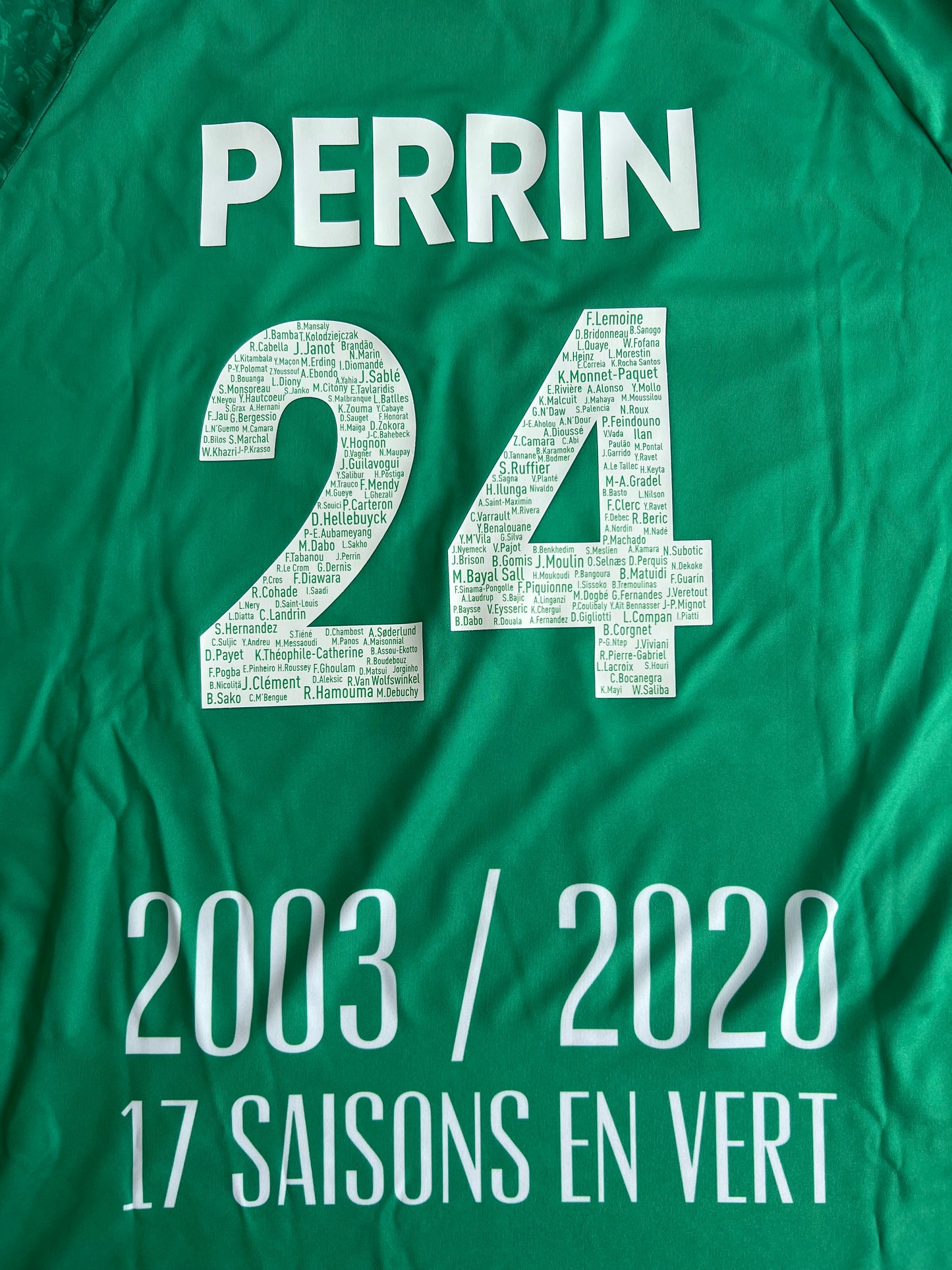 ASSE Saint Etienne Loïc Perrin Le Coq Sportif Hommage taille M