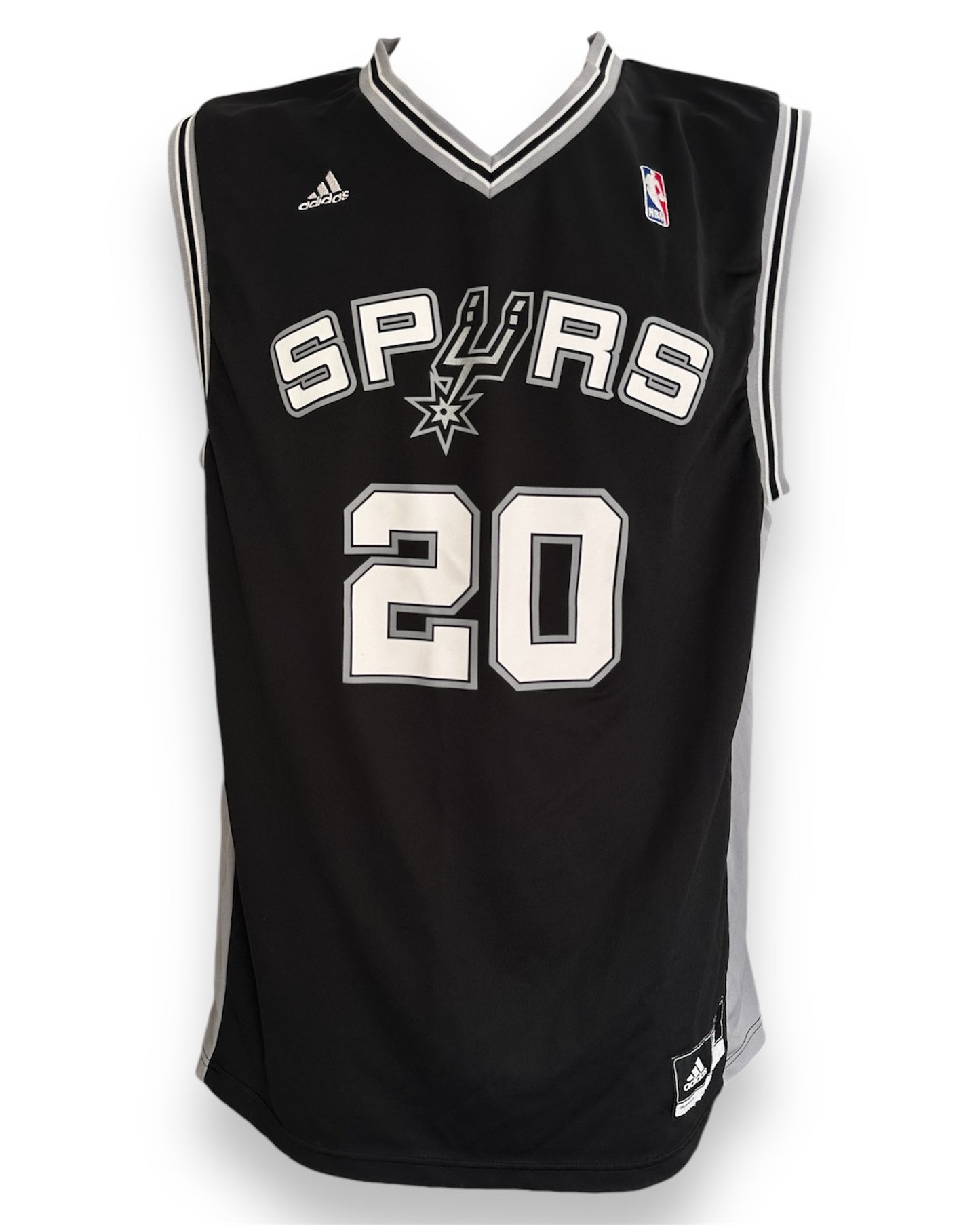 Mfs San Antonio Spurs #20 Manu Ginobili Adidas 11/12 taille L