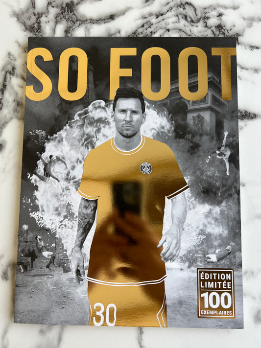 So Foot Édition dorée 100 exemplaires Lionel Messi