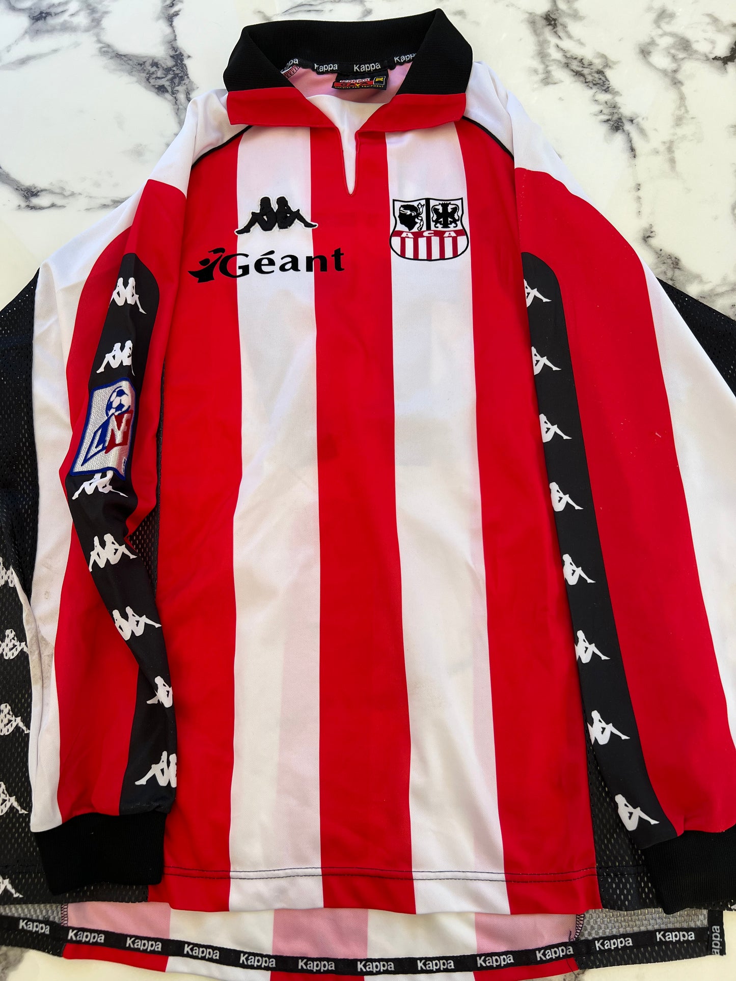 Ac Ajaccio Sébastien Squillaci #17 Kappa 00/01 taille XL