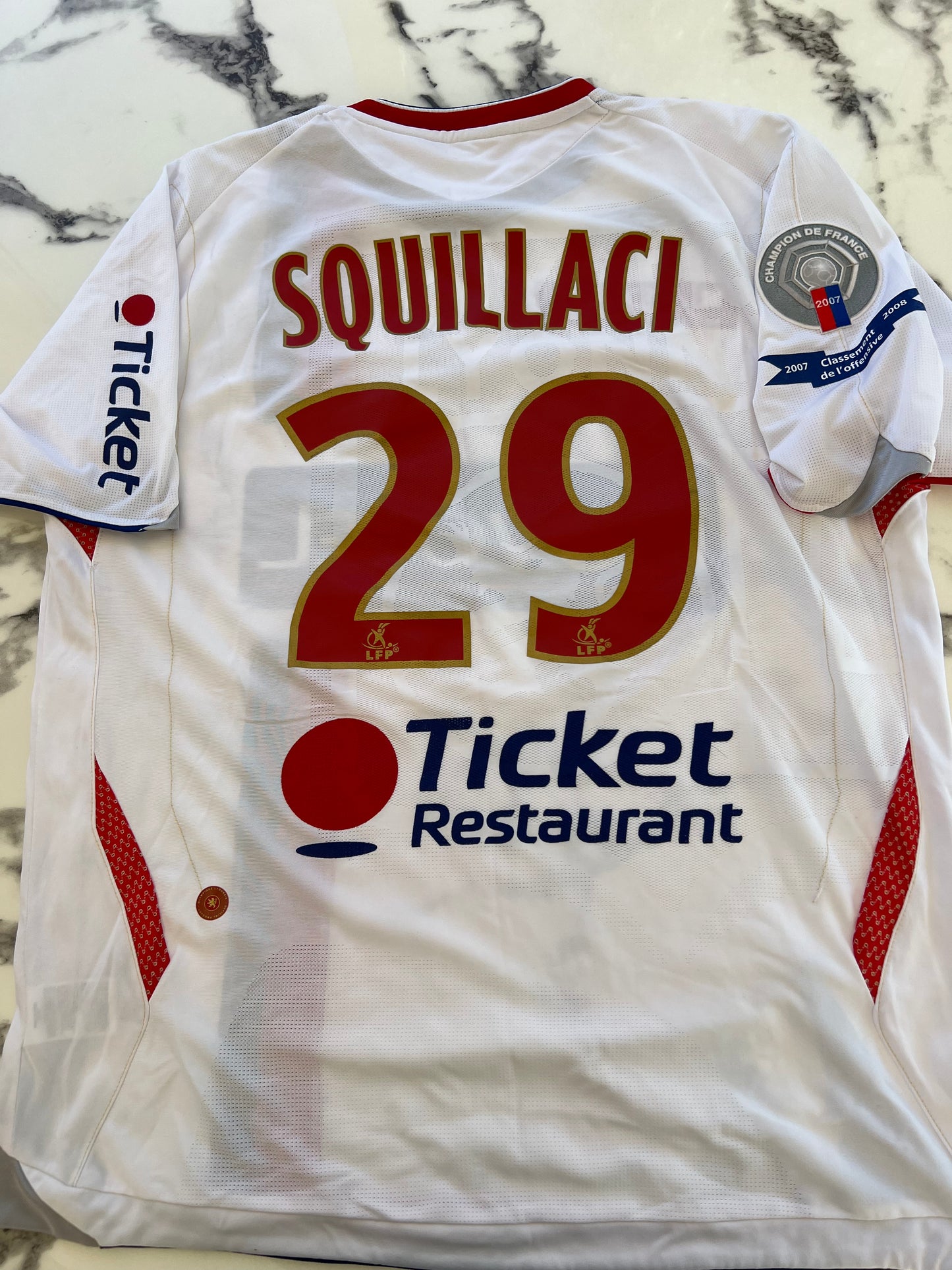 Olympique Lyonnais Sébastien Squillaci #29 Umbro 07/08 taille XL