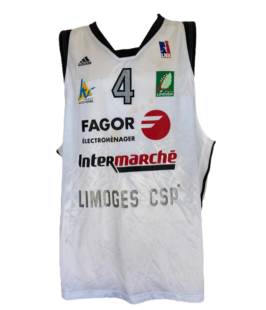 CSP Limoges Cédric Banks Adidas 10/11 taille XXXL