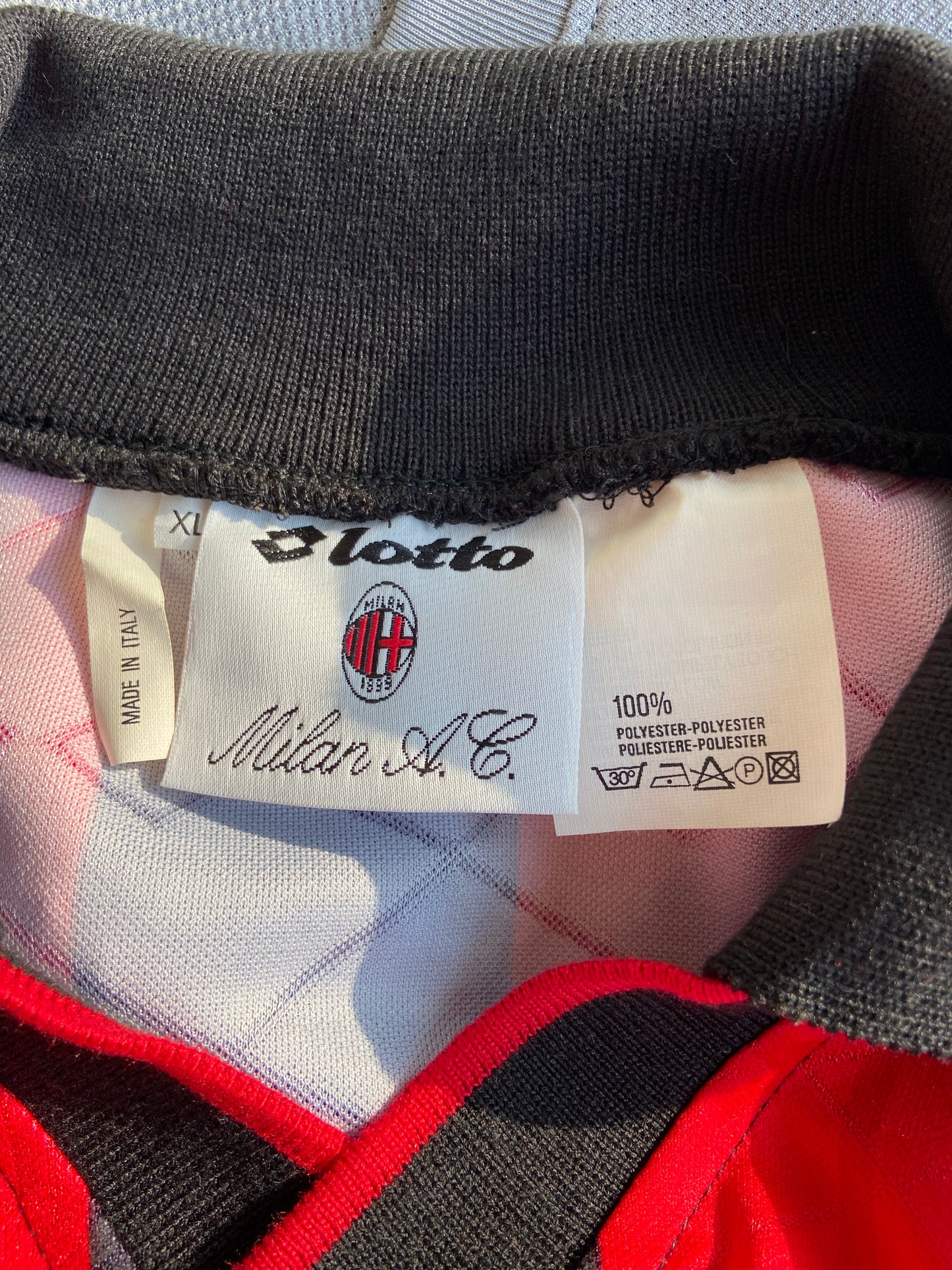 Ac Milan Roberto Donadoni #7 Lotto 93/94 taille XL