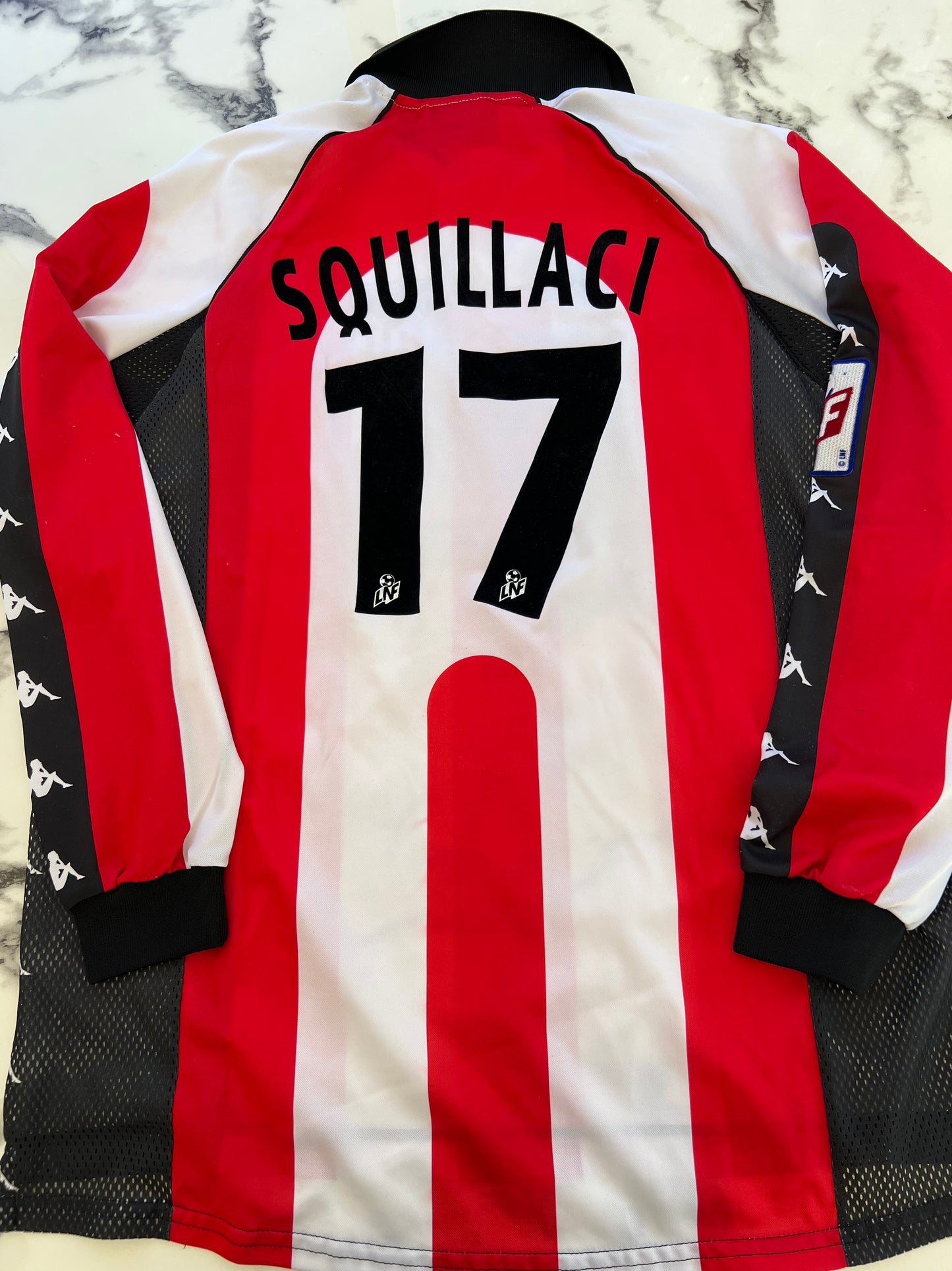 Ac Ajaccio Sébastien Squillaci #17 Kappa 00/01 taille XL